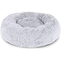 Los mejores  - lionto by dibea Cama perros redonda cojín gatos sofá para perros donut (S) Ø 40 cm Gris claro